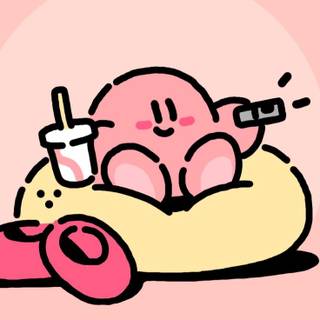 Kirby drink wallpaper