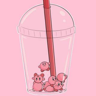 Kirby drink wallpaper