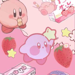 Kirby drink wallpaper