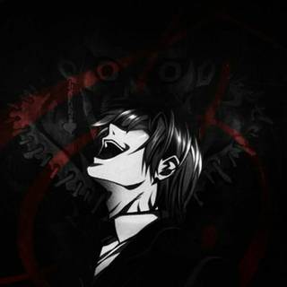 Light Yagami laughing wallpaper