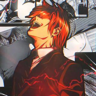 Light Yagami laughing wallpaper