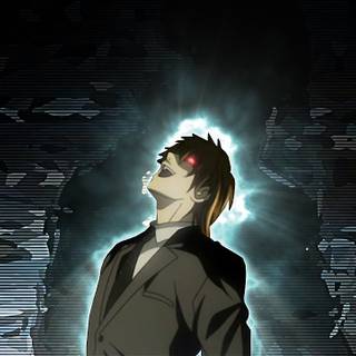 Light Yagami laughing wallpaper