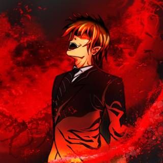 Light Yagami laughing wallpaper