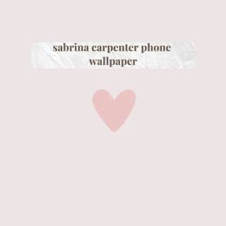 Sabrina Carpenter lyrics wallpaper