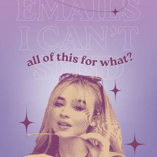 Sabrina Carpenter lyrics wallpaper
