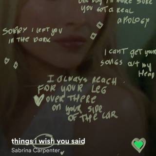Sabrina Carpenter lyrics wallpaper