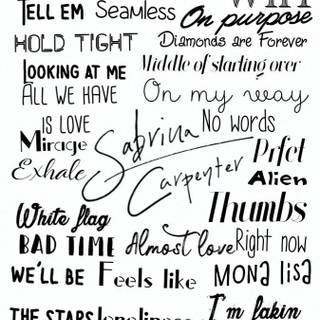 Sabrina Carpenter lyrics wallpaper