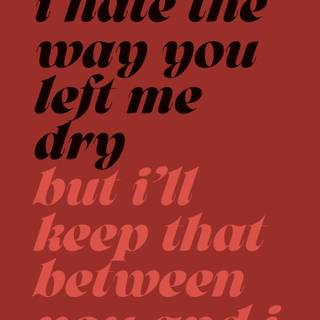 Sabrina Carpenter lyrics wallpaper