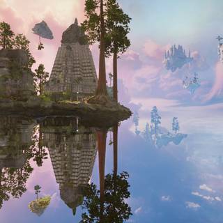 Video game landscape wallpaper