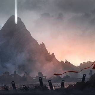 Video game landscape wallpaper