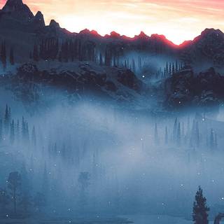 Video game landscape wallpaper