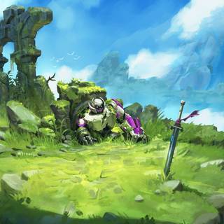 Video game landscape wallpaper