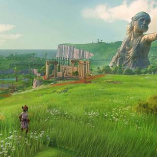 Video game landscape wallpaper