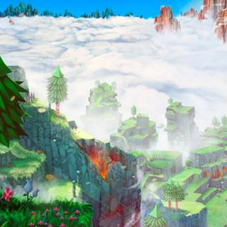 Video game landscape wallpaper