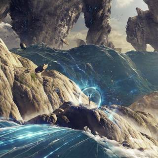 Video game landscape wallpaper