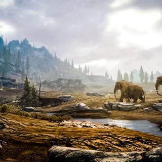 Video game landscape wallpaper