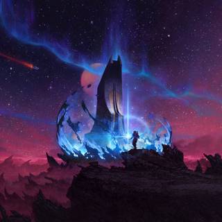 Video game landscape wallpaper