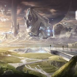 Video game landscape wallpaper