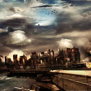 Video game landscape wallpaper