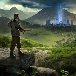 Video game landscape wallpaper