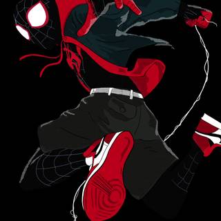 Miles Morales black wallpaper
