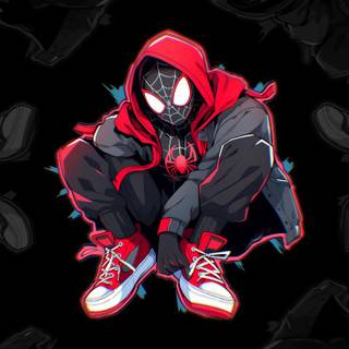 Miles Morales black wallpaper