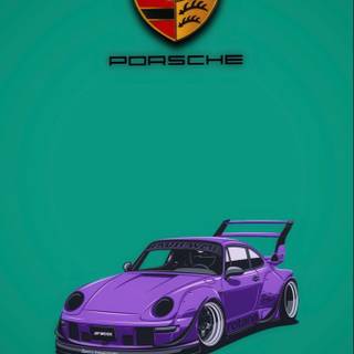 Porsche cartoon wallpaper