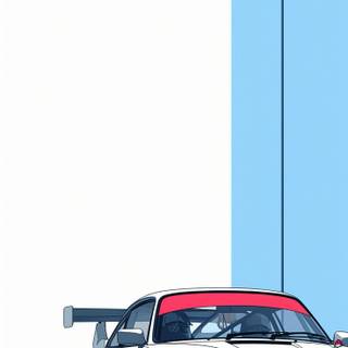 Porsche cartoon wallpaper