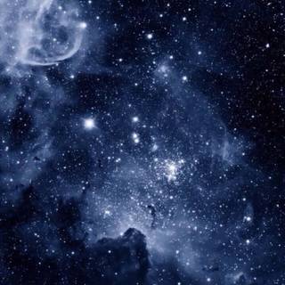 Dark blue space wallpaper