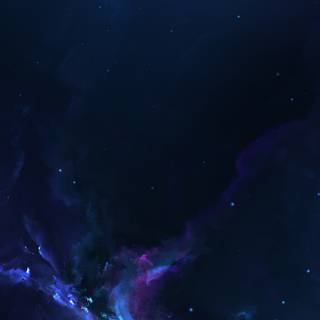 Dark blue space wallpaper