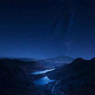 Dark blue space wallpaper