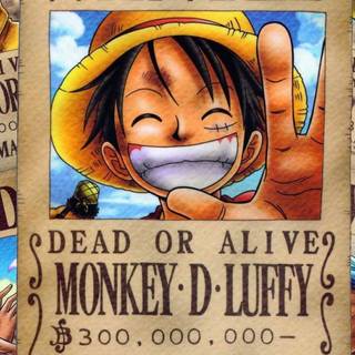 Luffy bounty poster wallpaper