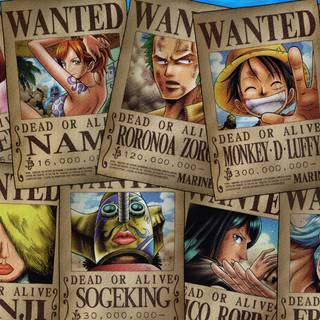 Luffy bounty poster wallpaper