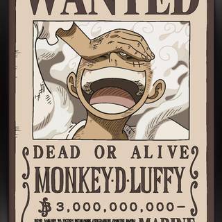 Luffy bounty poster wallpaper