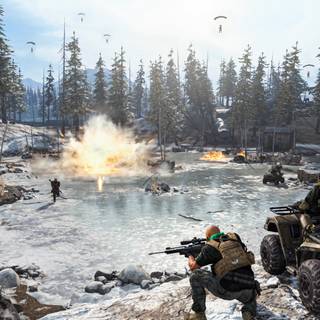 Warzone logo wallpaper