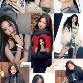 Babymonster collage wallpaper