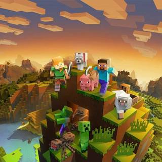 Minecraft chill wallpaper