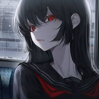 4k anime girl eyes wallpaper