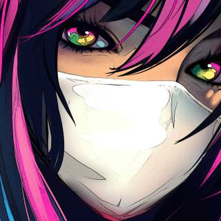 4k anime girl eyes wallpaper