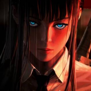 4k anime girl eyes wallpaper