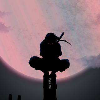Itachi 4k moon wallpaper