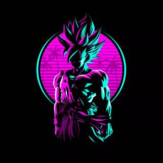 Purple Goku 4k wallpaper