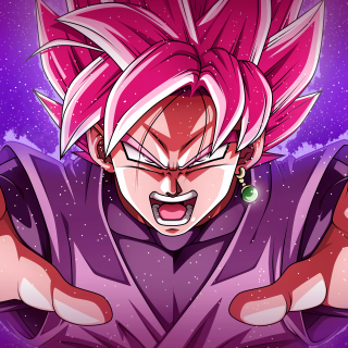 Purple Goku 4k wallpaper