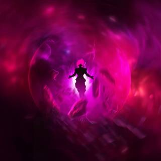 Purple Goku 4k wallpaper