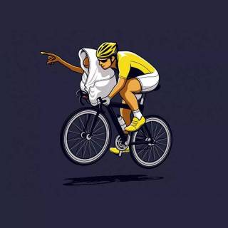 Road bike phone wallpaper