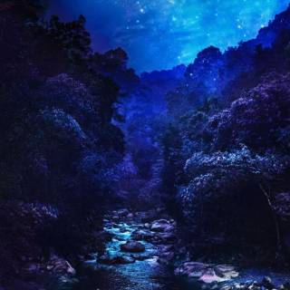 Blue nature iPhone wallpaper
