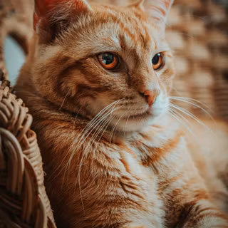 Orange cat iPhone wallpaper