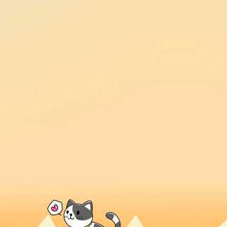 Orange cat iPhone wallpaper
