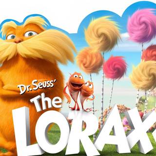 Preppy Lorax desktop wallpaper