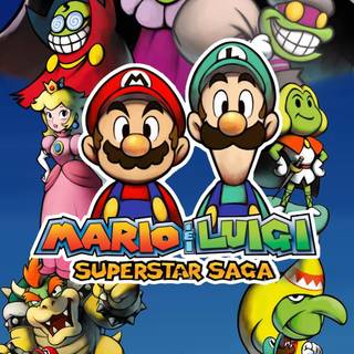 Mario and Luigi iPhone wallpaper